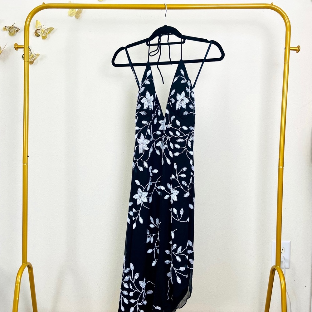 Vintage Silk Beaded Dresss